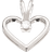 Scrouples Kleopatra Heart Pendant (0.05ct) - White Gold/Diamond