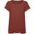Vero Moda O-neck Short Sleeved Top - Brown/Sable