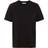 Pieces Ria Ss Fold Up Solid Tee - Musta