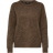 Selected Rounded Wool Mixed Sweater- Brown/Dachshund