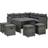 vidaXL 315231 - Grey Loungeset, 1 Bord inkl. 1 Soffor