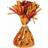 Amscan Ballon Weights Foil Tassels Orange 12-pack