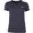 Adidas Women's Essentials 3-Stripes Tee - Dark Grey Heather/Purple Tint