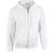 Gildan Heavy Blend Full Zip Hooded Sweatshirt Unisex - White