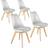tectake Friederike Kitchen Chair 82.5cm 4pcs