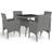 vidaXL 3058319 Matgrupp, 1 Bord inkl. 4 Stolar