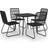 vidaXL 3060244 Patio Dining Set, 1 Table incl. 4 Chairs