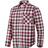 Snickers Workwear RuffWork Flannel Checked Shirt - Steel Grey/Chilli Red