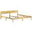 vidaXL Solid Recycled 73cm Sengeramme 200X200cm