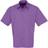 Premier Short Sleeve Formal Poplin Plain Shirt - Rich Violet