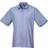 Premier Short Sleeve Formal Poplin Plain Shirt - Mid Blue