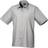 Premier Short Sleeve Formal Poplin Plain Shirt - Silver