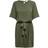 Jacqueline de Yong Amanda 2/4 Belt Dress - Green/Kalamata