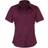 Premier Women's Short Sleeve Poplin Blouse - Aubergine