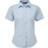 Premier Women's Short Sleeve Poplin Blouse - Light Blue