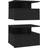 vidaXL Wall-Hung Bedside Table 31x40cm 2pcs