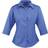 Premier Women's Poplin Three-Quarter Sleeve Blouse - Royal