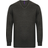 Henbury 12 Gauge Fine Knit V-Neck Jumper - Grey Marl