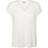 Vero Moda Ava V-Neck Top With Short Sleeved - White/Snow White