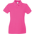 Universal Textiles Women's Fitted Short Sleeve Casual Polo Shirt - Hot Pink