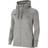 NIKE Women's Team Club 20 Full Zip Hoodie - Dark Grey/Black