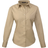 Premier Women's Long Sleeve Poplin Blouse - Khaki