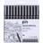 Uni Pin Fineliner Drawing Pen Black 12 Pack