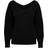 Only Melton V-Neck Knitted Sweater - Black