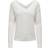 Only Melton V-Neck Knitted Sweater - White/Cloud Dancer