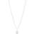 Lund Copenhagen Marguerite Necklace - Silver/White