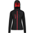 Regatta Women's Venturer 3-Layer Printable Hooded Softshell Jacket - Black/Classic Red