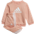 adidas Infant Badge of Sport Jogger Set - Ambient Blush/White (H28836)