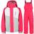 Trespass Kid's Crawley Waterproof Ski Suit Set - Raspberry