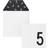 Design Letters Invites Birthday Card 5 White/Black