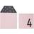 Design Letters Invites Birthday Card 4 Black/Pink
