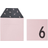 Design Letters Invites Birthday Card 6 Black/Pink
