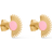 ENAMEL Copenhagen Soleil Stud - Gold/Pink