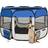 vidaXL Foldable Dog Yard with Carrying Cas