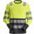 Snickers Workwear AllroundWork Hi-Vis Long Sleeve CL2 T-shirt - Hi Vis Yellow/Steel Grey