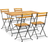 vidaXL 3058155 Matgrupp, 1 Bord inkl. 4 Stolar