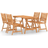 vidaXL 3057844 Matgrupp, 1 Bord inkl. 4 Stolar