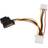 StarTech Sata-2xLP4 Power Cable Adapter M-F 0.2m