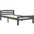 vidaXL Solid Pine 66cm Sängram 100x200cm