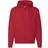 Fruit of the Loom Zip Through Hooded Sweatshirt - Red