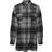 Noisy May Loose Fit Shirt - Black/Checks Bw/Grey