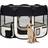 vidaXL Foldable Dog Yard with Carrying Cas