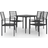 vidaXL 3060256 Patio Dining Set, 1 Table incl. 4 Chairs