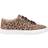 Hush Puppies Tessa Leopard Print Leather Trainers - Marron/Multicolore/Noir