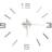 vidaXL 3D Modern Wall Clock 100cm