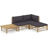 vidaXL 3058190 Loungesæt, 1 borde inkl. 2 sofaer